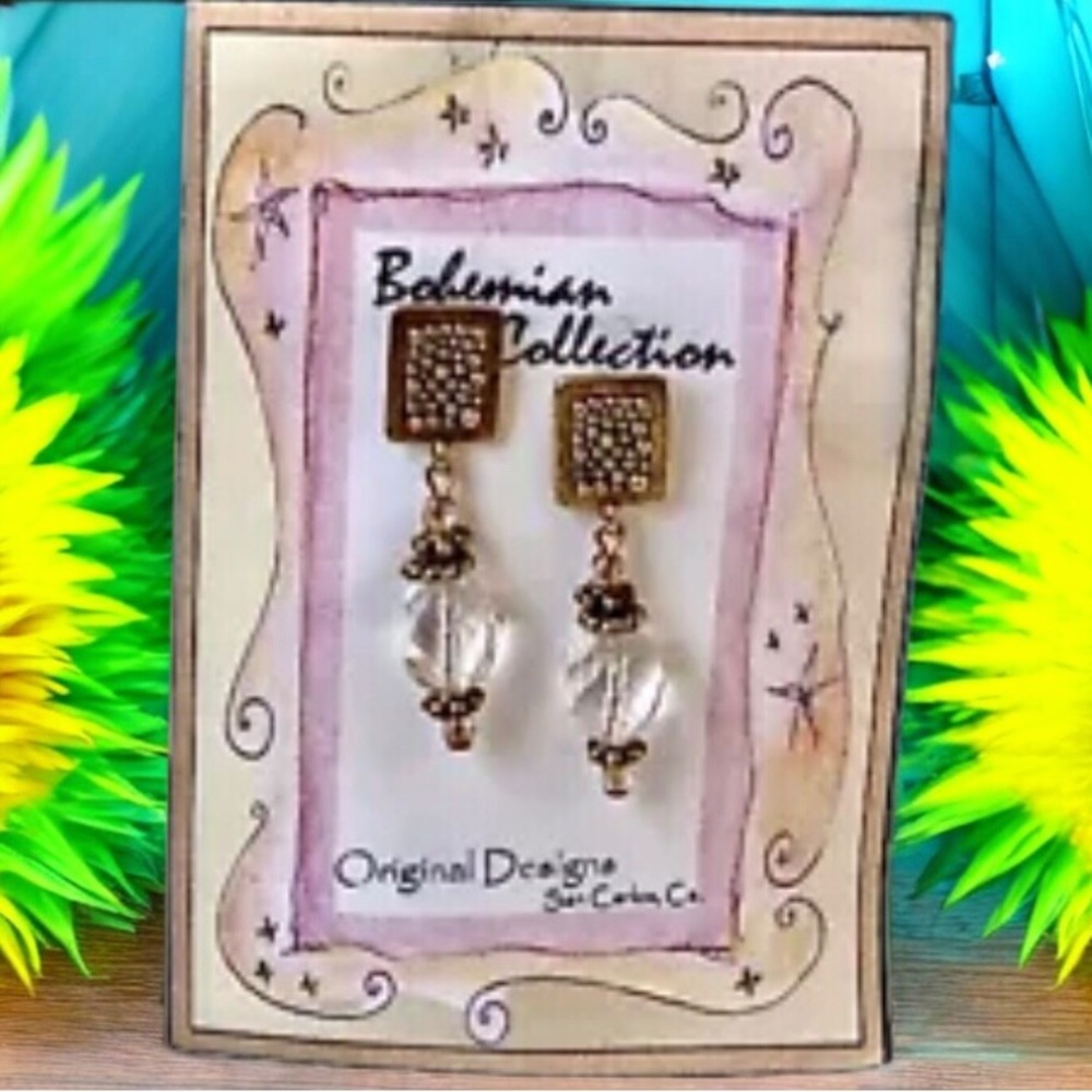Original Designs Dangle Earrings Bohemian Collection Hand Crafted Beads new